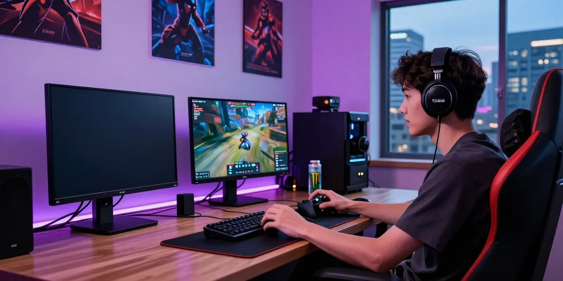 Engaged player enjoying online gaming at TX88 with vibrant setup