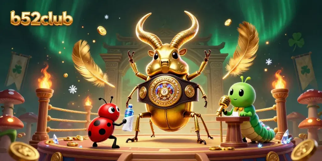 Engaging scene of b52club featuring unique characters and vibrant game elements for online gambling.