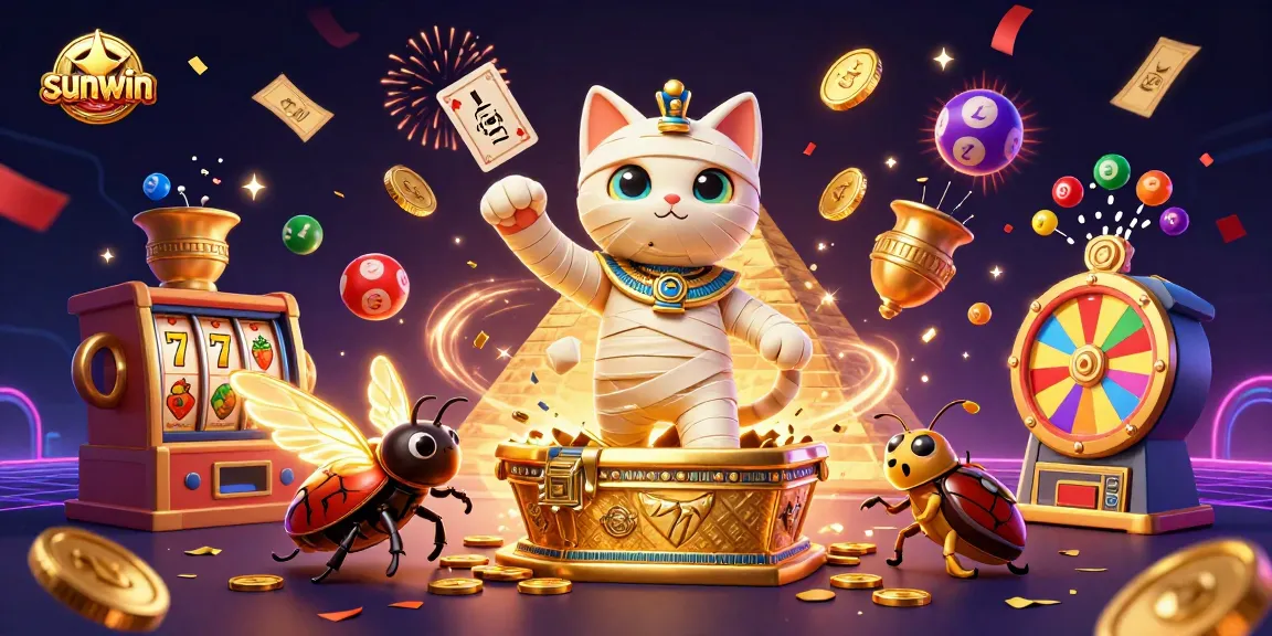 Experience sunwin's exciting gaming adventure with vibrant characters and dynamic casino elements.