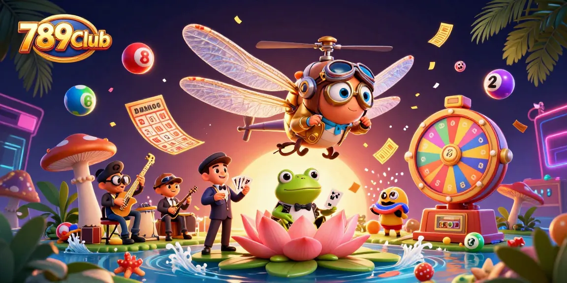 Experience the excitement of 789Club with a vibrant 3D casino scene illustrating dynamic gambling action.